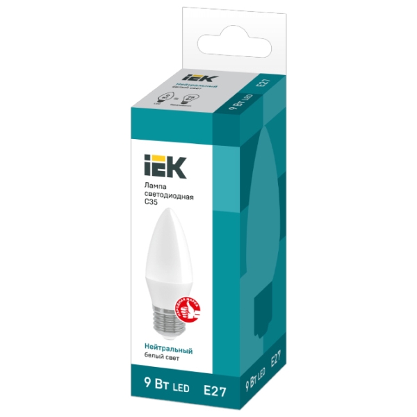 Bec LED IEK C35 LLE-C35-9-230-40-E27 E27 | 9 W | White photo 2