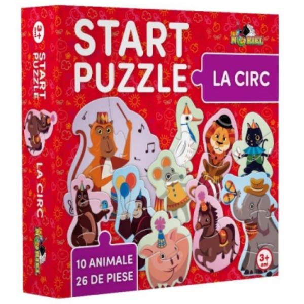 Пазл 2D Noriel Start Puzzle 4in1 – La circ (NOR5359) Количество деталей: 26, Рекомендуемый возраст: 3+ photo 1