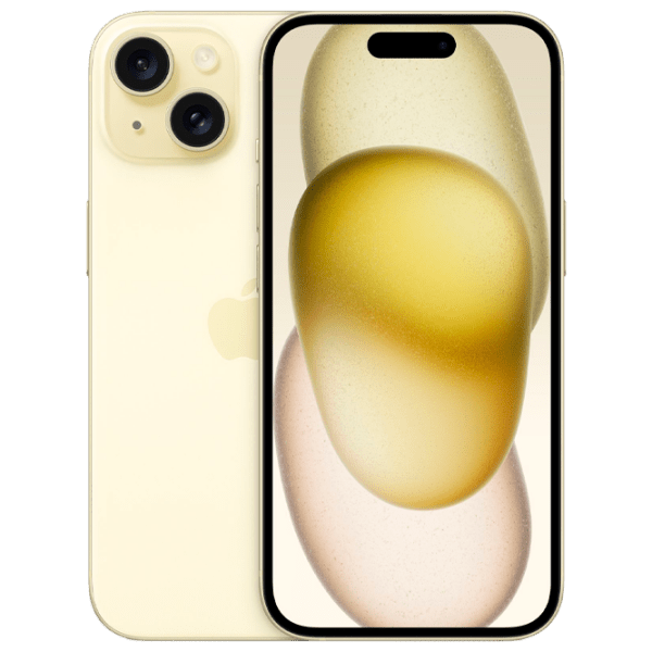 Apple iPhone 15 128 ГБ Желтый 6.1" | 48 Мп | 6 ГБ | Dual SIM photo 1