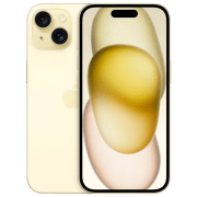 Apple iPhone 15 128 ГБ Желтый 6.1" | 48 Мп | 6 ГБ | Dual SIM