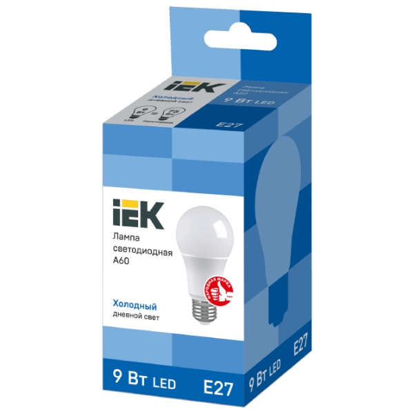 Bec LED IEK A60 LLE-A60-9-230-65-E27 E27 | 9 W | White photo 2