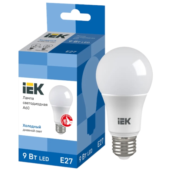 Bec LED IEK A60 LLE-A60-9-230-65-E27 E27 | 9 W | White photo 3