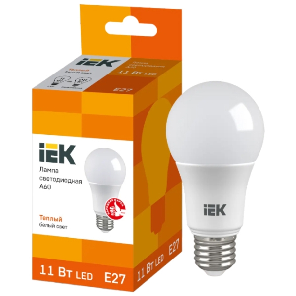 Bec LED IEK A60 LLE-A60-11-230-30-E27 E27 | 11 W | White photo 3