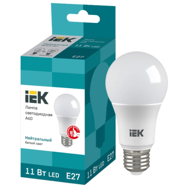Bec LED IEK A60 LLE-A60-11-230-40-E27 E27 | 11 W | White photo 3