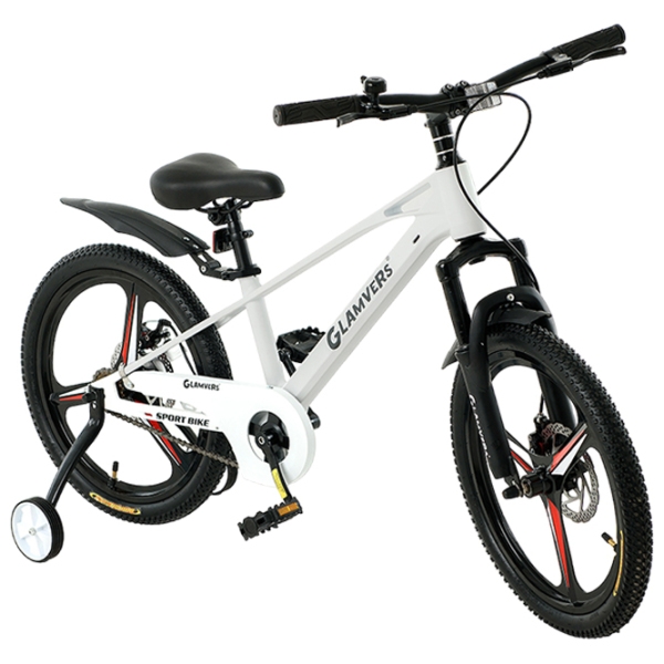 Велосипед Glamvers Speed Lux 20" Белый Серый Магниевый сплав / Детский photo 1