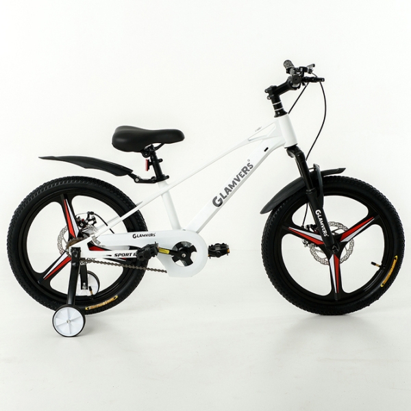 Велосипед Glamvers Speed Lux 20" Белый Серый Магниевый сплав / Детский photo 2