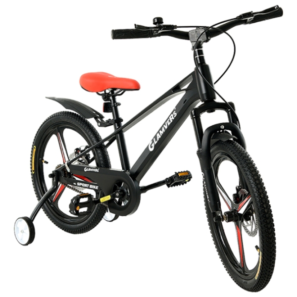 Bicicletă Glamvers Speed Lux 20" Black Gray Aliaj de magneziu / Pentru copii photo 1
