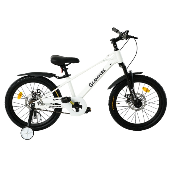 Велосипед Glamvers Speed 20" Белый Черный Магниевый сплав / Детский photo 2