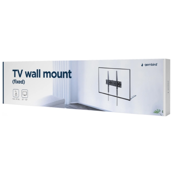 Suport TV Gembird WM-55F-02 Black VESA 400 x 400 mm photo 2