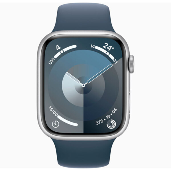Ceas inteligent Apple Watch Series 9 Silver 1.9" | 45 mm | Aluminiu/ Silicon| MR9D3QR/ A photo 2