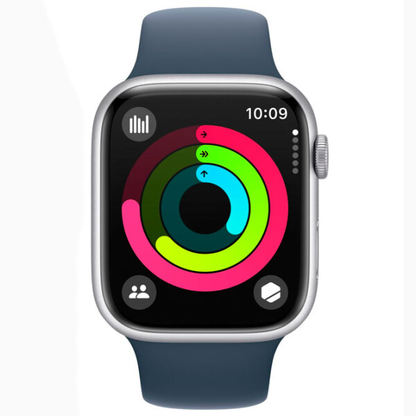 Ceas inteligent Apple Watch Series 9 Silver 1.9" | 45 mm | Aluminiu/ Silicon| MR9D3QR/ A photo 4
