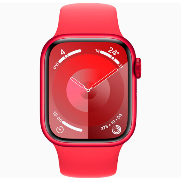 Ceas inteligent Apple Watch Series 9 Red 1.9" | 41 mm | Aluminiu/ Silicon| MRXH3QR/ A photo 2