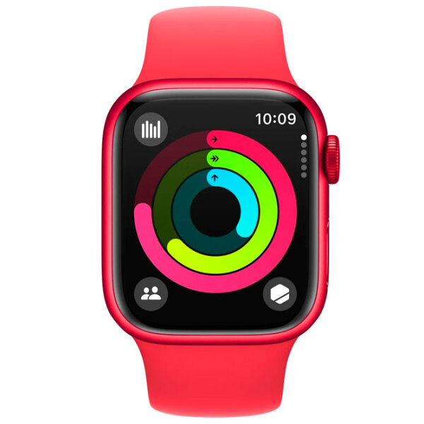 Ceas inteligent Apple Watch Series 9 Red 1.9" | 41 mm | Aluminiu/ Silicon| MRXH3QR/ A photo 4