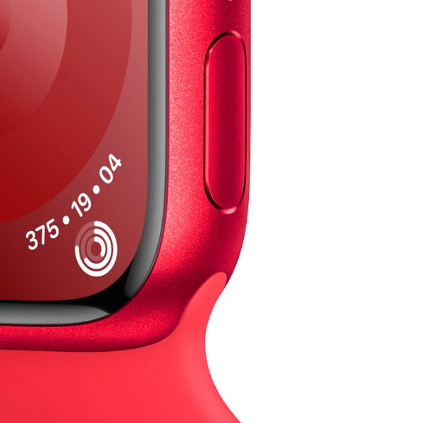 Ceas inteligent Apple Watch Series 9 Red 1.9" | 41 mm | Aluminiu/ Silicon| MRXH3QR/ A photo 6