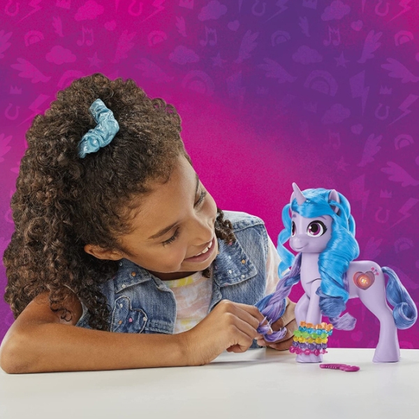 Фигурка Hasbro My little pony See Your Sparkle Izzy Moonbow F3870 Пурпурный для девочек, 5+ photo 7