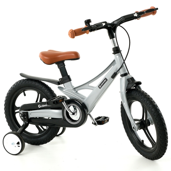 Bicicletă Glamvers Speed 14" Gray Black Aliaj de magneziu / Pentru copii photo 1