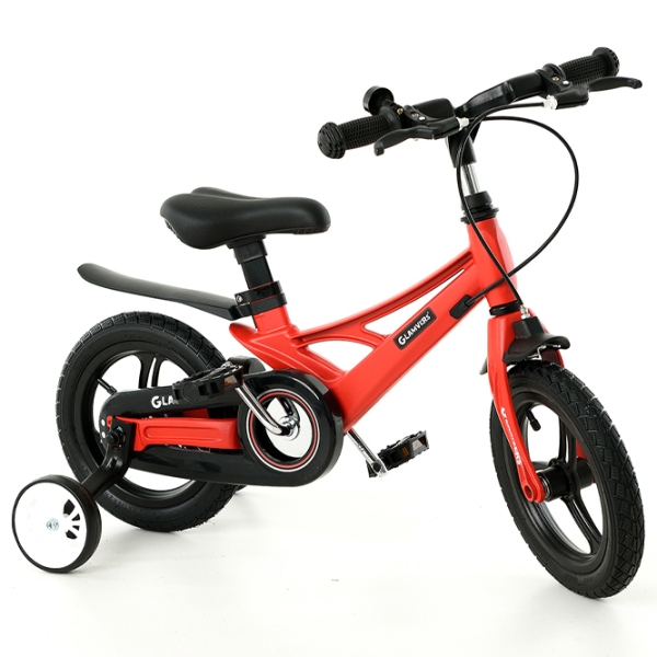 Bicicletă Glamvers Speed 12" Red White Aliaj de magneziu / Pentru copii photo 1