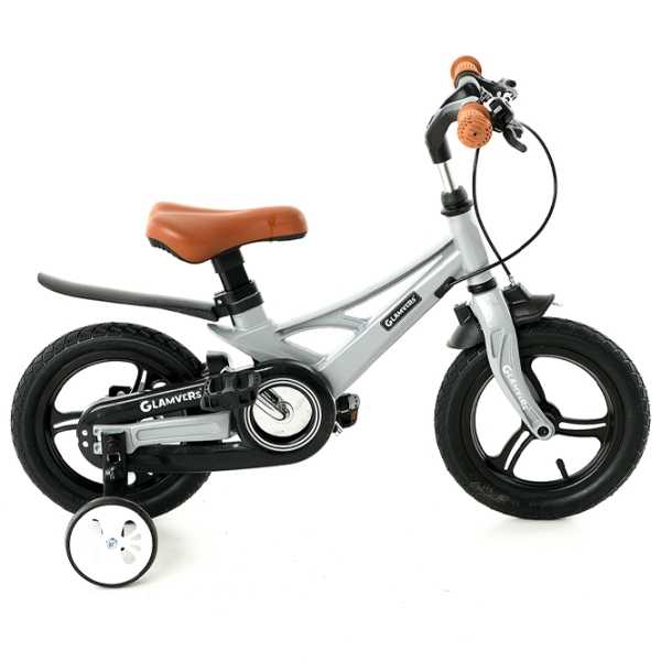 Bicicletă Glamvers Speed 12" Gray Black Aliaj de magneziu / Pentru copii photo 2