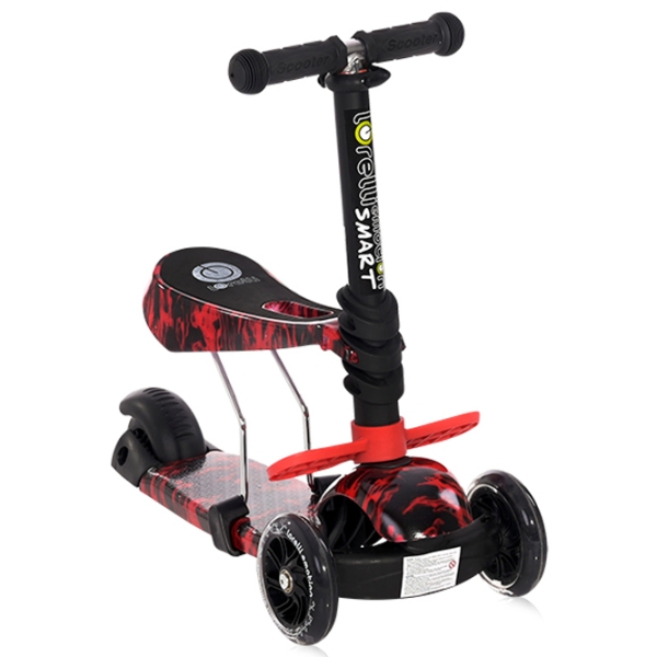 Trotinetă pentru copii cu trei roți Lorelli Smart (10390020023) Red 3 ani, 20 kg, Din PU photo 1