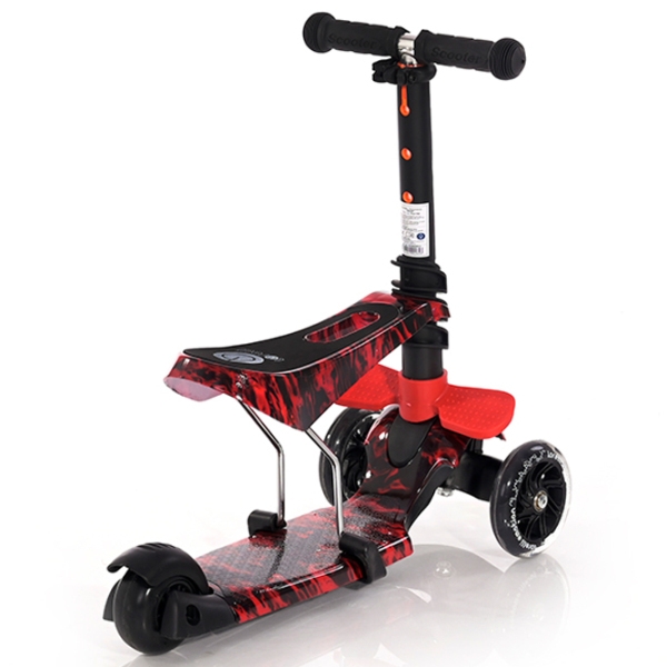 Trotinetă pentru copii cu trei roți Lorelli Smart (10390020023) Red 3 ani, 20 kg, Din PU photo 2