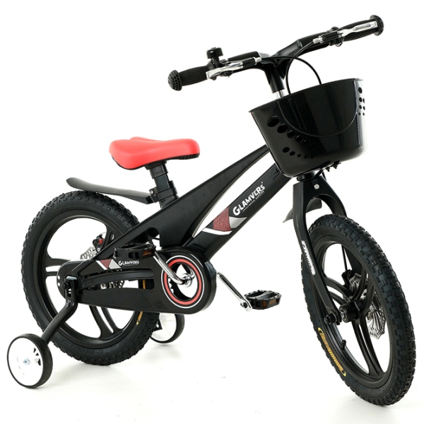 Bicicletă Glamvers Cross 16" Black White Aliaj de magneziu / Pentru copii photo 1