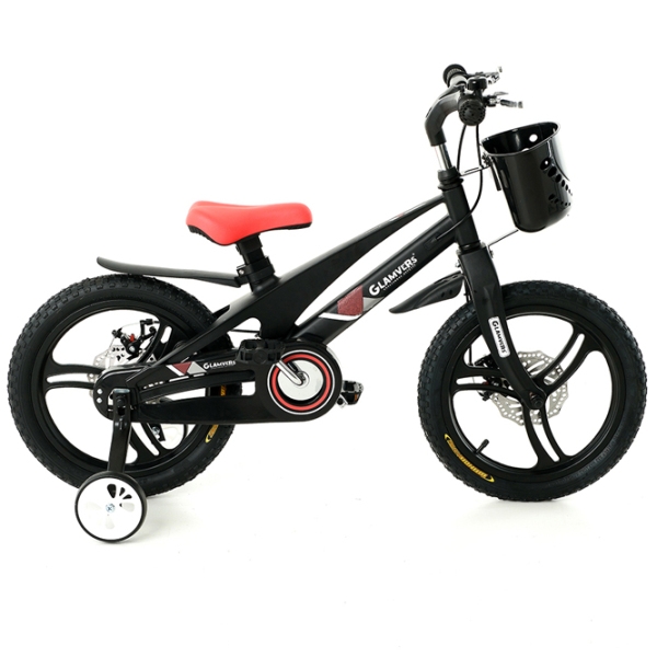 Bicicletă Glamvers Cross 16" Black White Aliaj de magneziu / Pentru copii photo 2