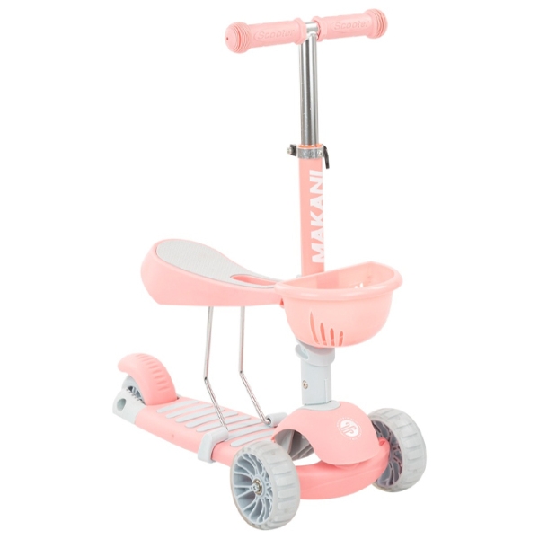 Детский трёхколёсный самокат Kikka Boo Bon Bon 3 in 1 (31006010094) Розовый 3 года, 50 кг, Пластиковые с силиконом photo 1