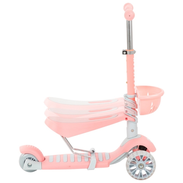 Детский трёхколёсный самокат Kikka Boo Bon Bon 3 in 1 (31006010094) Розовый 3 года, 50 кг, Пластиковые с силиконом photo 2