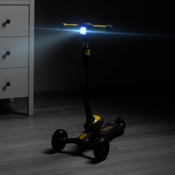 Trotinetă pentru copii cu trei roți Toyz Hugo (0409) Yellow 3 ani, 50 kg, Din PU photo 4