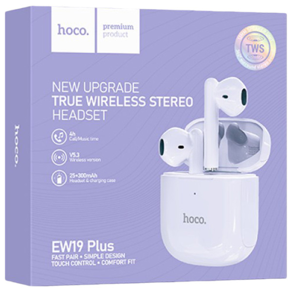Căști Hoco EW19 Plus Purple Fără fir / Personal / In ear photo 2