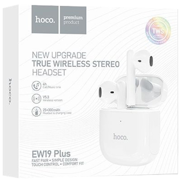 Căști Hoco EW19 Plus White Fără fir / Personal / In ear photo 3