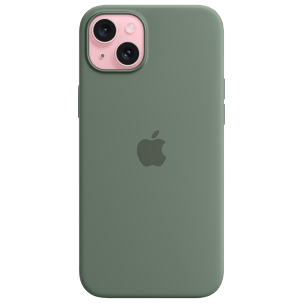 Husă pentru smartphone Apple iPhone 15 Plus (MT183ZM/ A) Cypress Green Apple, TPU, MagSafe Back photo 2