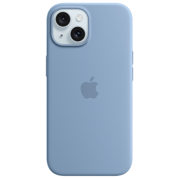 Husă pentru smartphone Apple iPhone 15 (MT0Y3ZM/ A) Winter Blue Apple, TPU, MagSafe Back photo 1