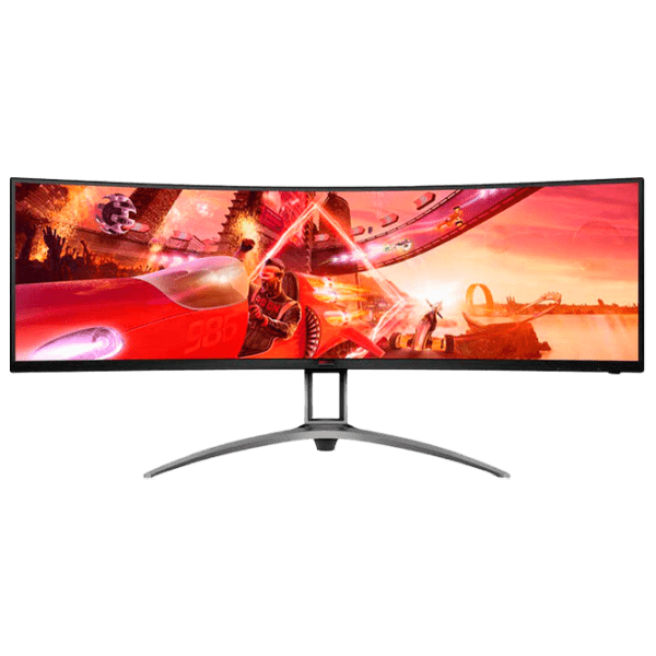 Monitor AOC AG493QCX Black Silver 49" 4K LED LED photo 1