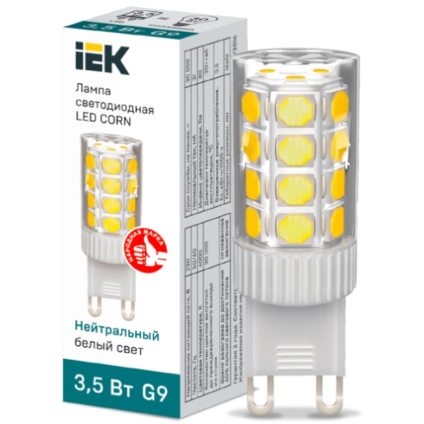 Bec LED IEK LED CORN LE-CORN-4-230-40-G9 G9 | 3.5 W | White photo 3