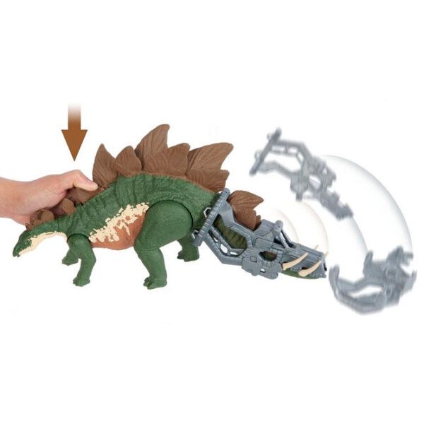 Figurină Mattel Jurassic World Stegosaurus 4+ / Green photo 3