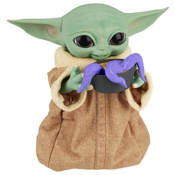 Figurină Hasbro Star Wars Galactic Snackin' Grogu 3+ / Brown photo 2