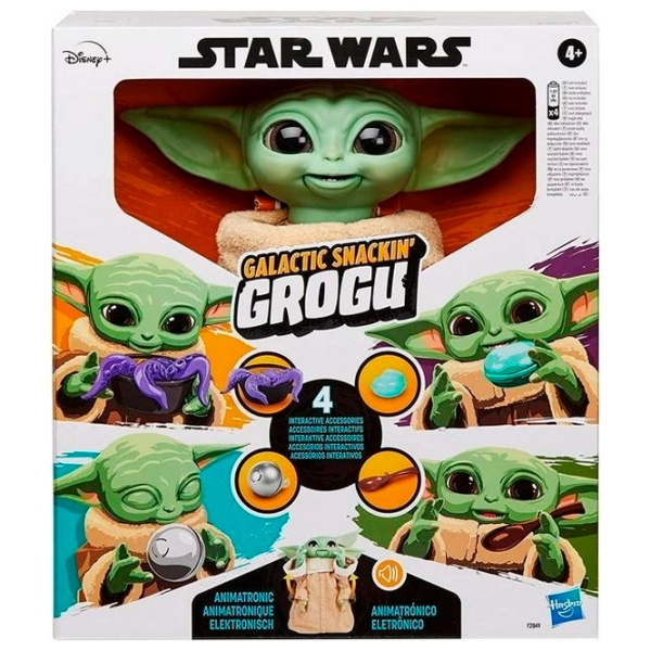 Figurină Hasbro Star Wars Galactic Snackin' Grogu 3+ / Brown photo 4