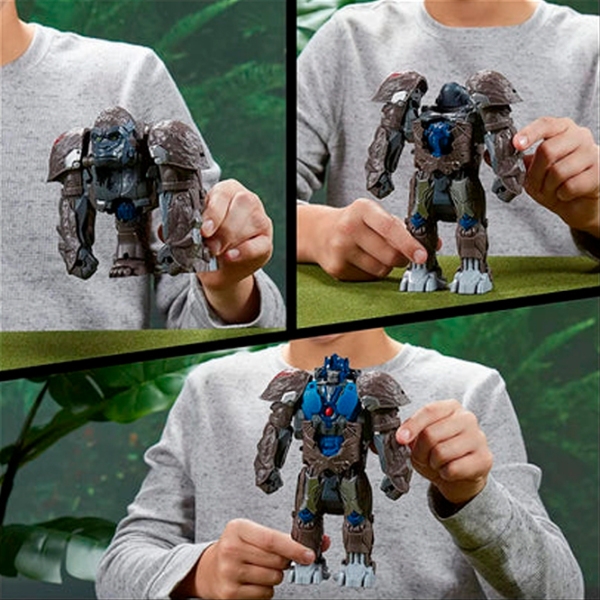 Figurină Hasbro Transformers MV7 Smash Changers Optimus Primal 6+ / Gray photo 4
