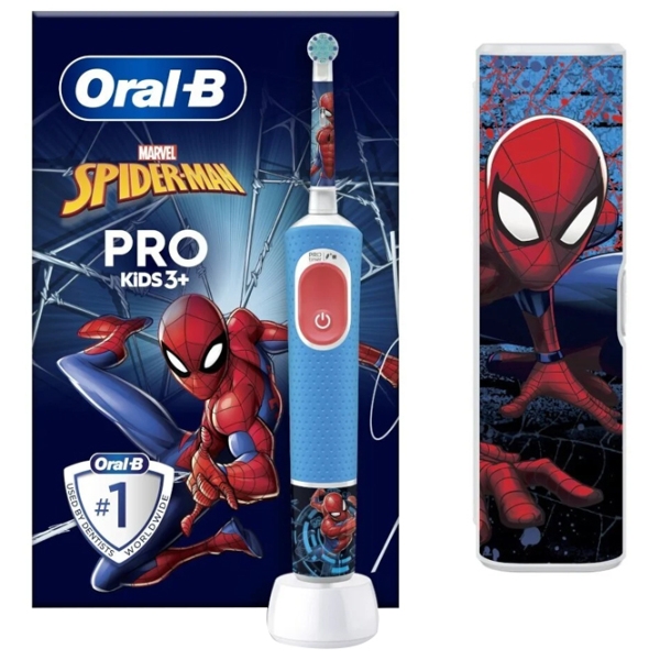 Зубная электрощетка Braun Kids Vitality PRO D103 Spiderman Синий  photo 2