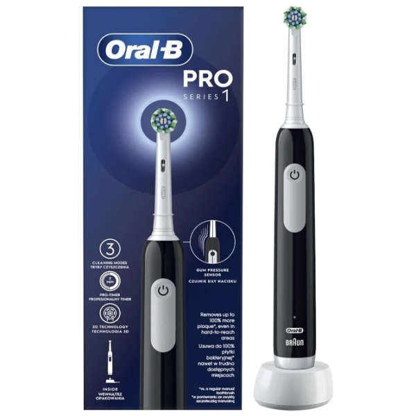 Зубная электрощетка Braun PRO Series 1 Cross Action Черный  photo 2