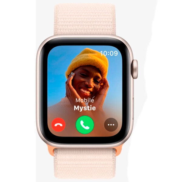 Ceas inteligent Apple Watch SE 2023 Starlight 1.57" | 44mm | Aluminiu/ Nylon| MRE63QI/ A photo 3