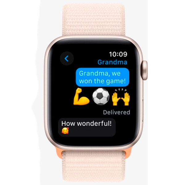 Ceas inteligent Apple Watch SE 2023 Starlight 1.57" | 44mm | Aluminiu/ Nylon| MRE63QI/ A photo 4