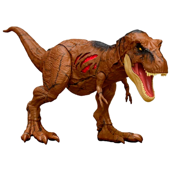 Figurină Mattel Jurassic World Extreme Damage T-Rex 4+ / Brown photo 1