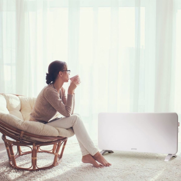 Convector Gorenje Optiheat 2000MP White 20 m², 2000 W, Mecanic, Pe podea photo 4