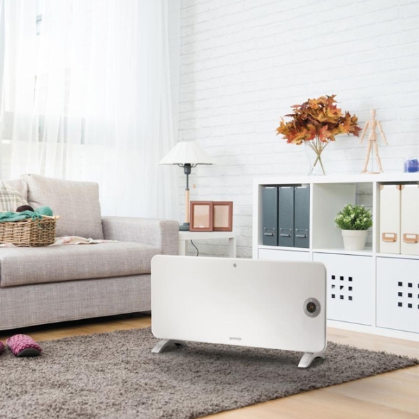 Convector Gorenje Optiheat 2000EWP Black 20 m², 2000 W, Electronic, Pe podea photo 5