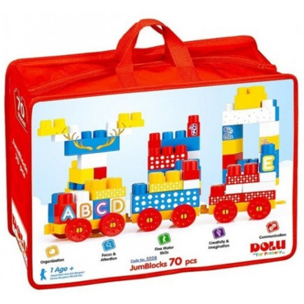 Конструктор Dolu Toy 5028 Разноцветный Количество деталей 70, 1+ photo 1