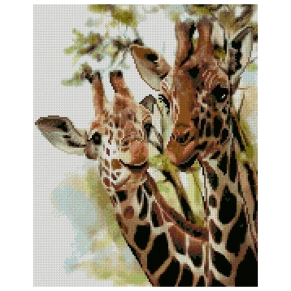 Pictură pe numere Strateg Prietenii girafă FA20170 50 x 40 cm, P&acirc;nză photo 1