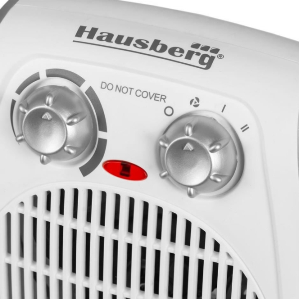 Încălzitor cu ventilator HAUSBERG HB-8502 White 2000 W, Mecanic photo 3
