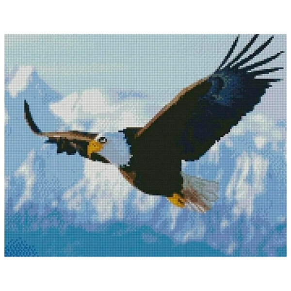 Картина по номерам Strateg Горный орел FA40090 50 x 40 км, Ткань photo 1